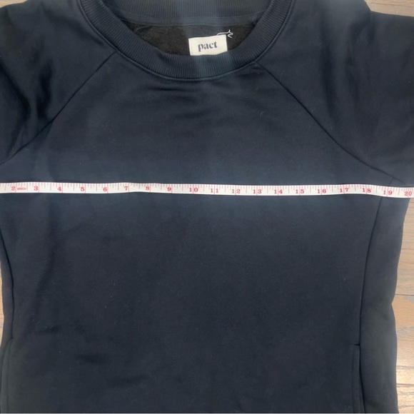 Pact Dress Black Crewneck Long Sleeve Cotton Sweatshirt Medium Sustainable - Picture 3 of 8